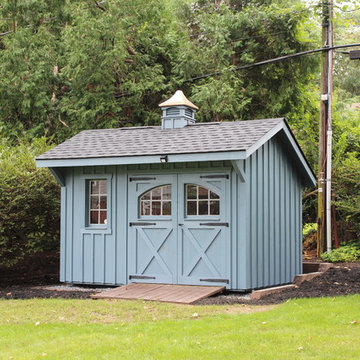 8'x12' Board & Batten Garden Quaker Shed