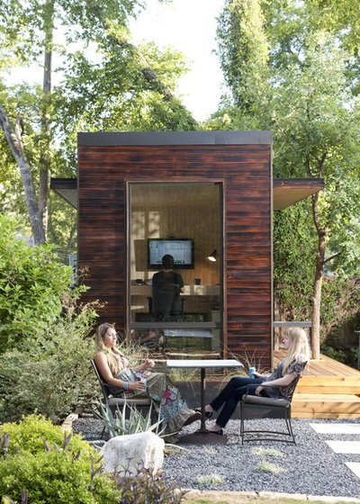 Modern Garden Shed and Building by Sett Studio