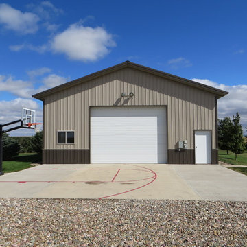 Aaron M's Pro Dunk Silver Basketball System on a 28x36 in LeMars, IA