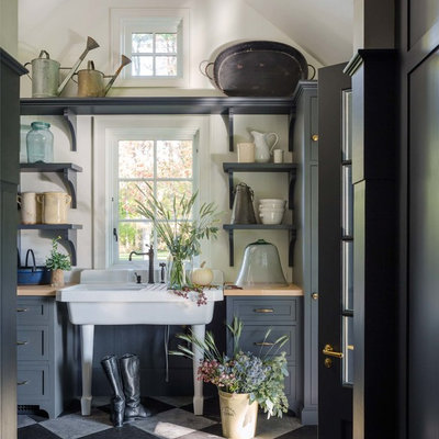 Inspiration for a cottage garden shed remodel in Burlington