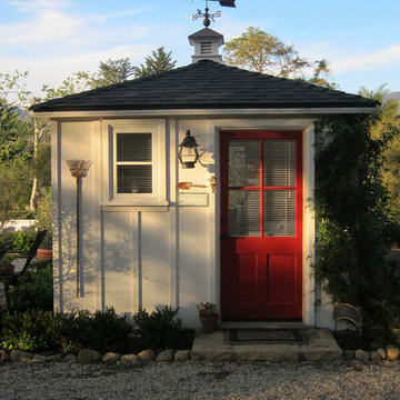 An Americana style She Shed by Jeff Doubet in Santa Barbara