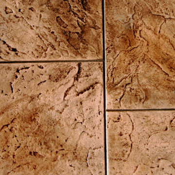 Ashlar Stamped Pattern for Garage Floor