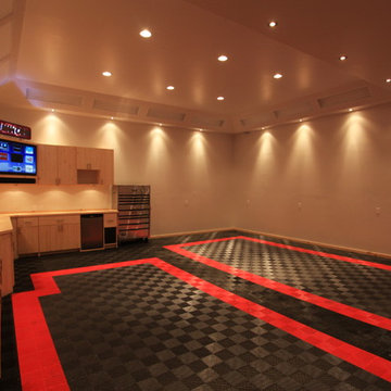 Awesome Home Garage Remodel with RaceDeck Garage Flooring ' Man Cave '
