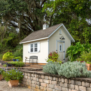 Shed - mid-sized farmhouse detached shed idea