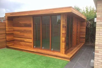 Inspiration for a contemporary garden shed and building in Dublin.