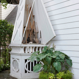 Garden shed - traditional attached garden shed idea in Detroit
