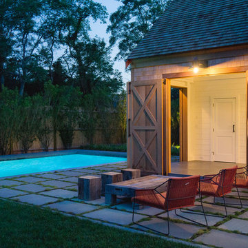 Cape Cod Barn, Pool, Patio and Landscape Design | Orleans, MA