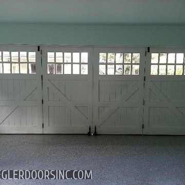 Carriage Garage Door in a Bi Fold configuration East Side Costa Mesa Home Office