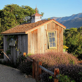 Small country detached garden shed in Santa Barbara.