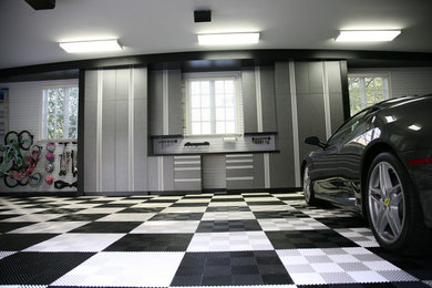 Classic Black and White Garage