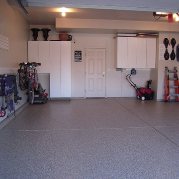 Clean and pristine garage