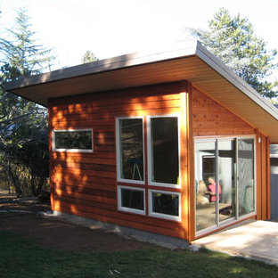 Inspiration for a contemporary shed remodel in Other