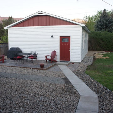 Detached Garage and Pergola