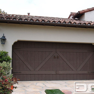 ECO-Alternative Garage Doors 12 | Composite Wood Garage Door in a Spanish Style!