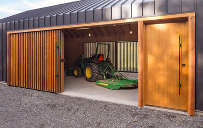 Moderne Landwirtschaft: Eine Traktorgarage aus Architektenhand