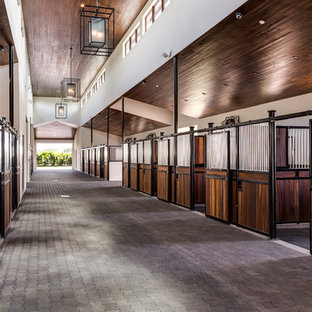 Design ideas for a large contemporary detached barn in Miami.