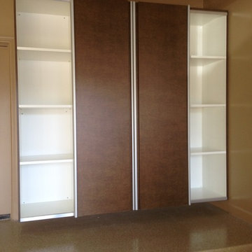 Garage Cabinets with Sliding Doors