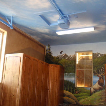 Garage Man Cave Hunting Room