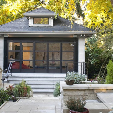 Garage renovated for family play