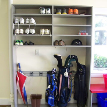Golf Bag Storage Garage Shed Ideas, Golf Club Garage Organizer
