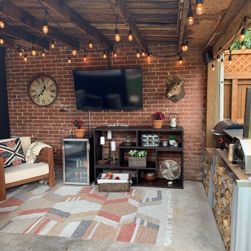 Garage to Outdoor Entertainment Space