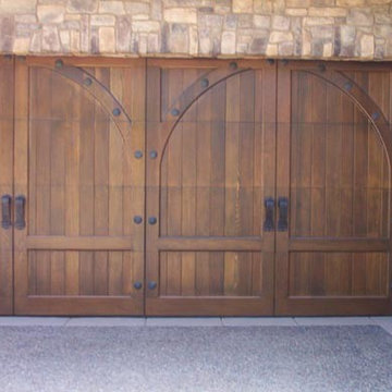 Gorgeous Wood Carriage Style garage door