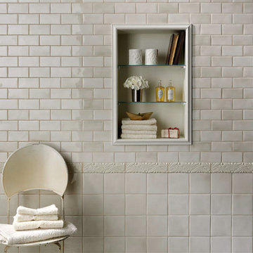 Grazia Melange Wall Tile - Soft Palette and Gentle Shading - Italian Wall Tile