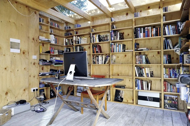 Eclectic Home Office by Office Sian Architecture & Design