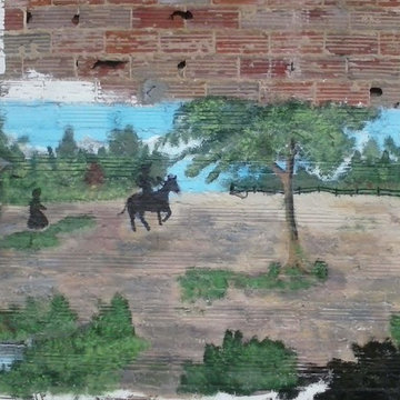 History of Bladenboro wall mural