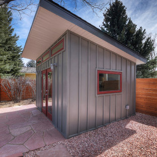 Design ideas for a small contemporary detached studio in Denver.