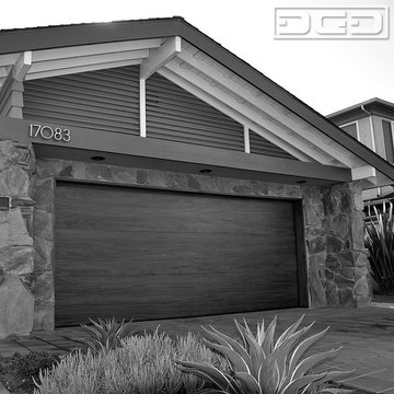 Huntington Beach, CA Mid Century / Modern Garage Doors Custom Designed & Crafted