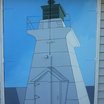 Lighthouse Mural {Hand-Painted}