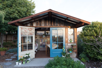 Example of a mid-sized cottage chic detached shed design in San Luis Obispo