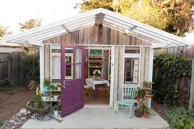 Inspiration for a mid-sized shabby-chic style detached guesthouse remodel in San Luis Obispo