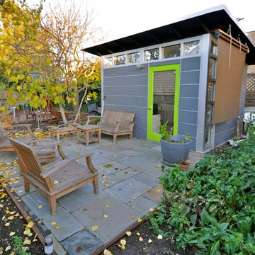 Modern Home Office in a rustic backyard setting