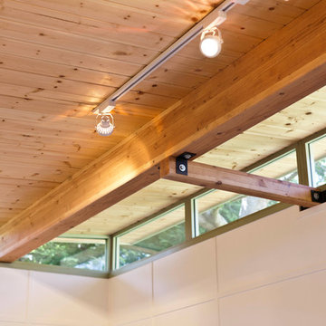 Modern-Shed Art Studio | Ceiling and clerestory windows