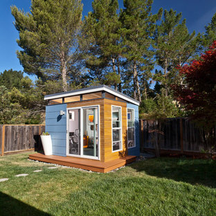 Freistehendes, Kleines Modernes Gartenhaus als Arbeitsplatz, Studio oder Werkraum in San Francisco