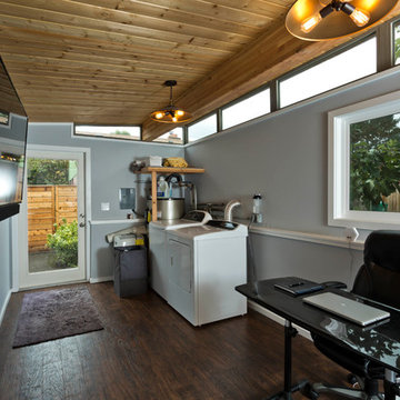 Modern-Shed man cave and home office