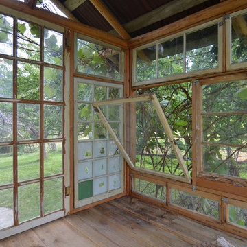 My Houzz: Meditation Room Made With Reclaimed Windows