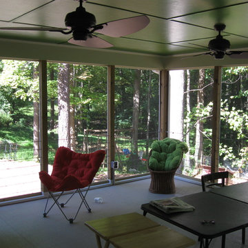 new screened porch above garage
