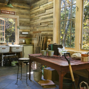 Example of a mid-sized mountain style detached garden shed design in Nashville