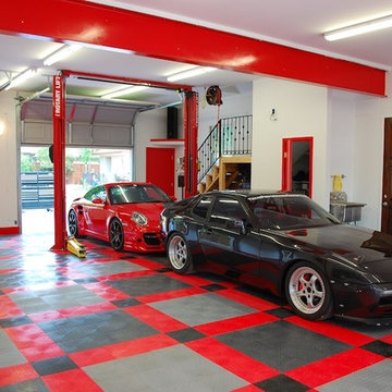 RaceDeck garage flooring ideas - cool garages with cool cars too