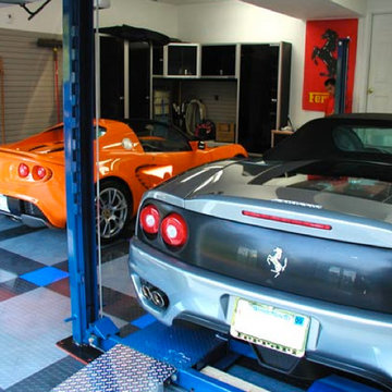 RaceDeck garage flooring ideas - cool garages with cool cars too