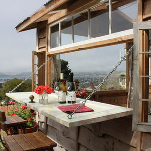 Guesthouse - mid-sized rustic detached guesthouse idea in San Luis Obispo