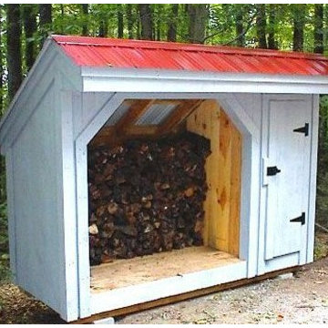 Shed, Garden & Farm Kits - 4' x 10' Firewood & Equipment storage