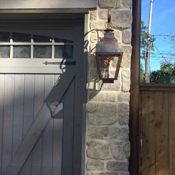 Sheryl's French Style Gas Lantern with Window Scrolls