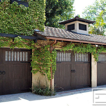 South Pasadena Custom Carriage House Garage Doors Design in an Equestrian Style!