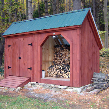 Storage Shed and Firewood Storage Combo.