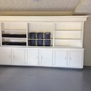 Suburban Garage - Rebuilt Cabinet & Epoxy Floor