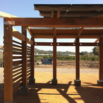 timber framing + exposed joinery